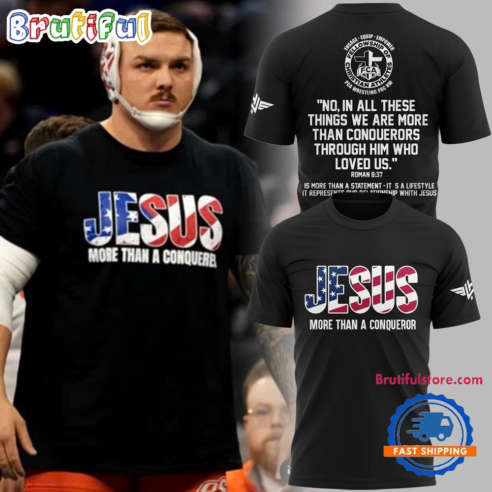 OSU Cowboy Wrestling Wyatt Hendrickson Jesus Hoodie T-Shirt