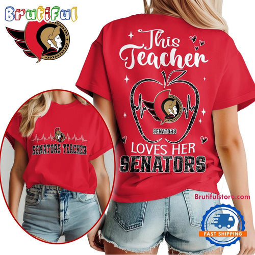 Ottawa Senators NHL Nurse Appreciation Month Unisex All Over Print T Shirt