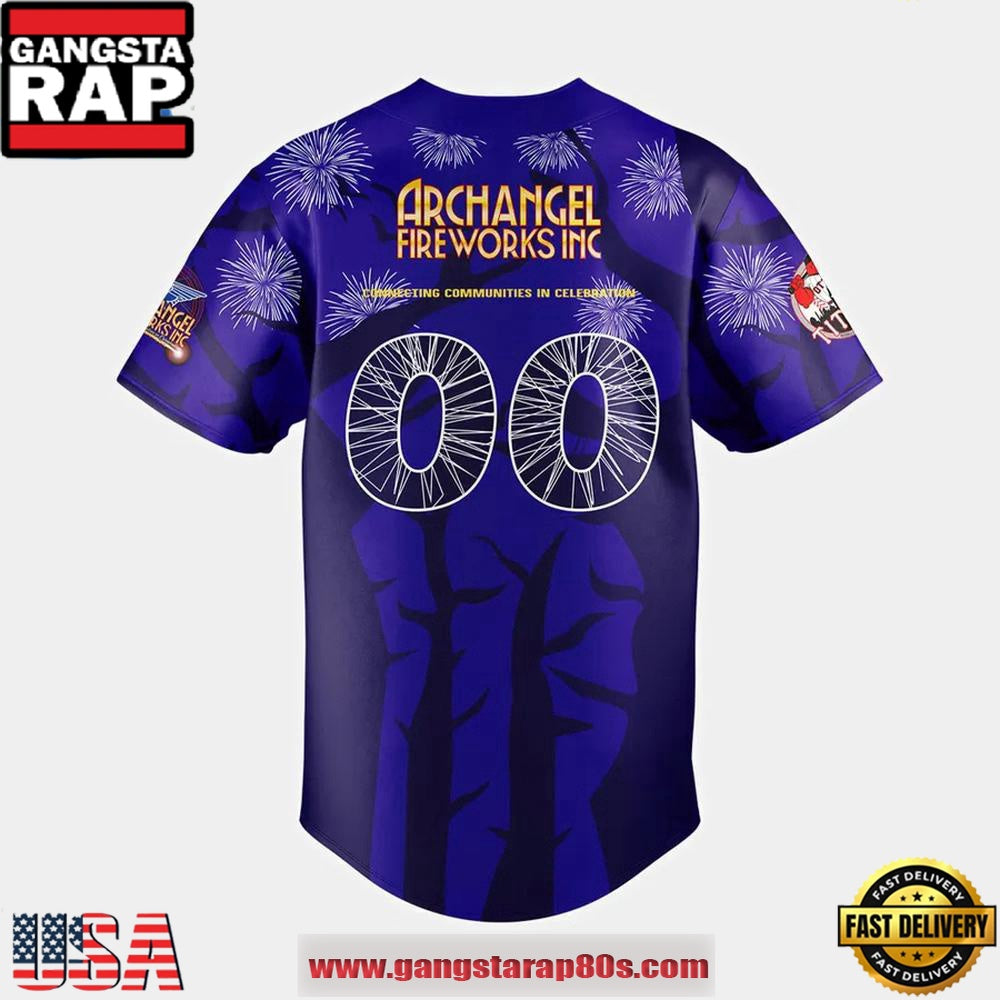 Ottawa Titans x Archangel Fireworks Inc Limited Edition Custom Baseball Jersey Shirt