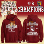 OU Oklahoma Sooners Back-to-Back SEC Softball 2026 Hoodie