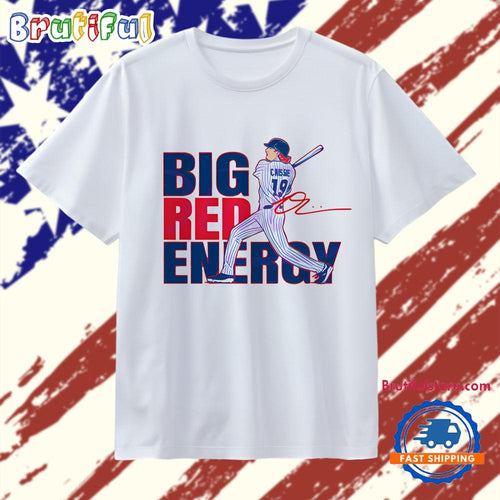 Owen Caissie Big Red Energy Chicago Baseball Graphic T Shirt