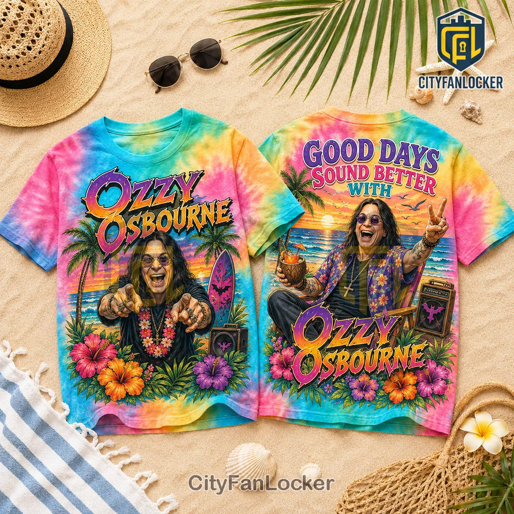 Ozzy Osbourne Beach Party Tropical Casual Summer T-Shirt