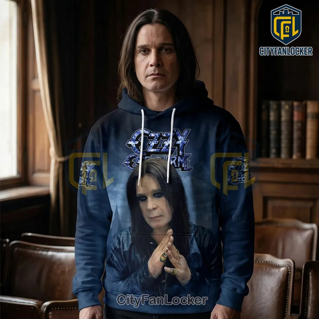 Ozzy Osbourne Best Memories Never Fade Dark Blue Hoodie