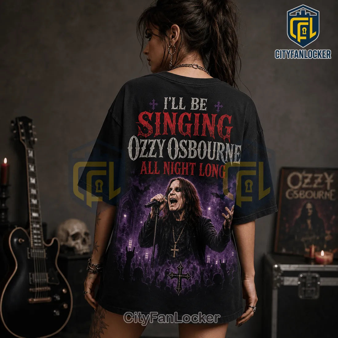 Ozzy Osbourne Concert Premium Black T-Shirt