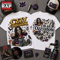 Ozzy Osbourne I’m an Ozzyaholic Crazy Train Vintage 3D Shirt , Music Trending 3D Shirt