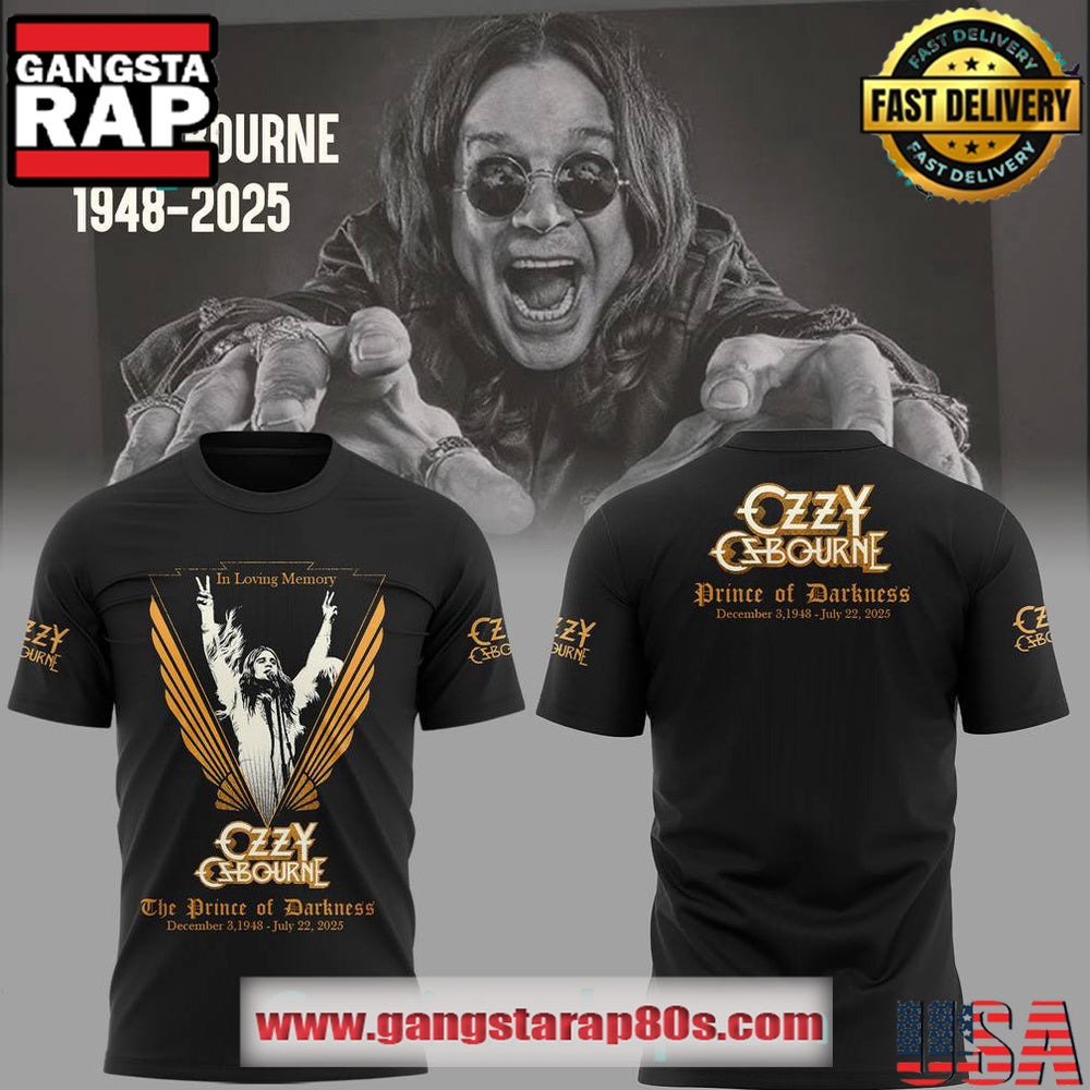 Ozzy Osbourne In Memories of Prince of Darkness Special T Shirt