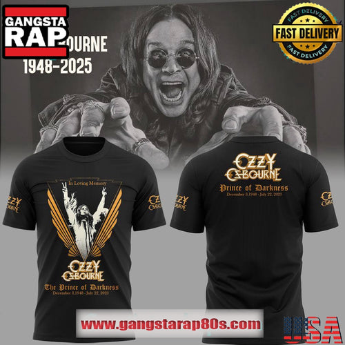 Ozzy Osbourne In Memories of Prince of Darkness Special T Shirt