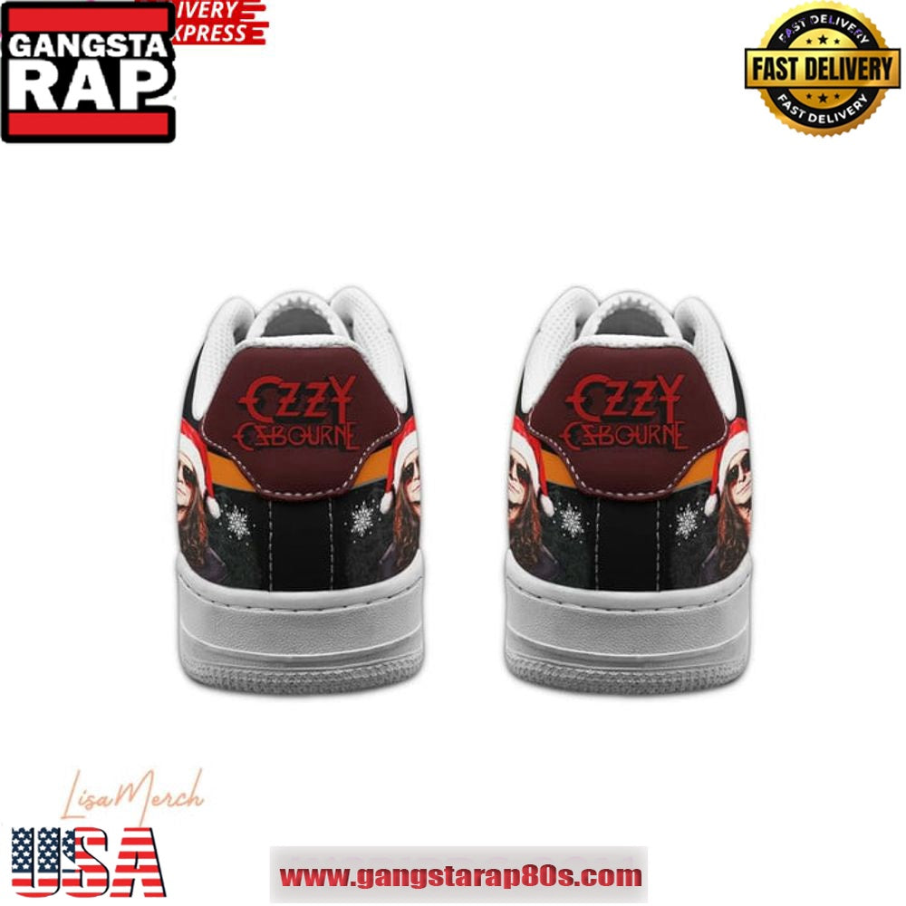 Ozzy Osbourne Merry Christmas Limited Edition Air Force 1 Running Sneakers Shoes