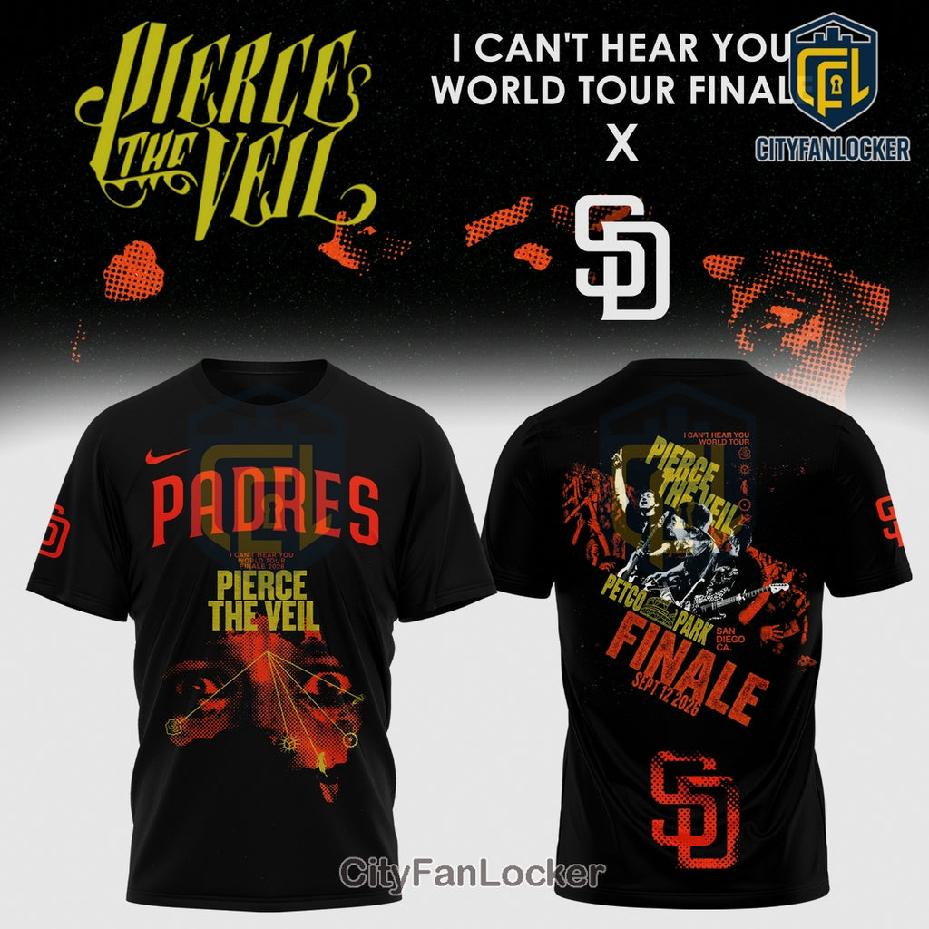 Padres Pierce The Veil I Can’t Hear You Tour Finale Graphic Hoodie