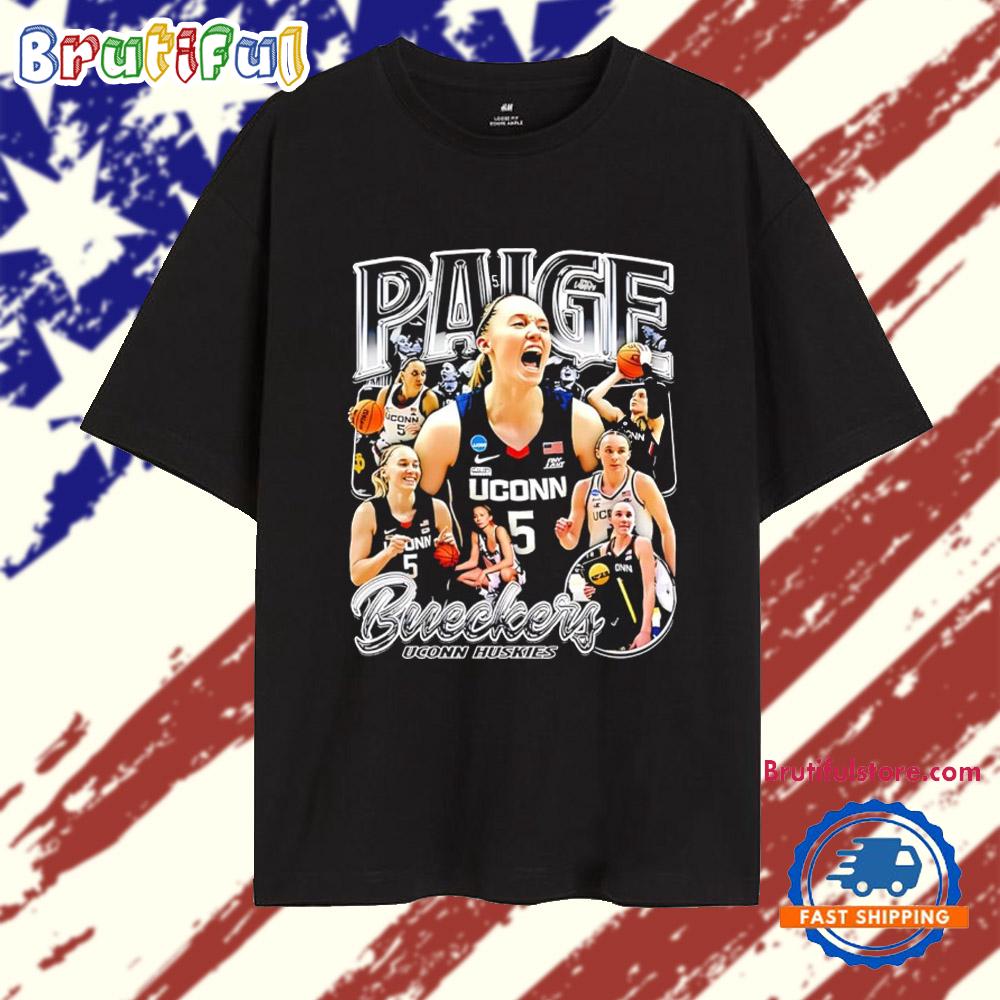 Paige Bueckers UConn Huskies Basketball Picture Collage T Shirt