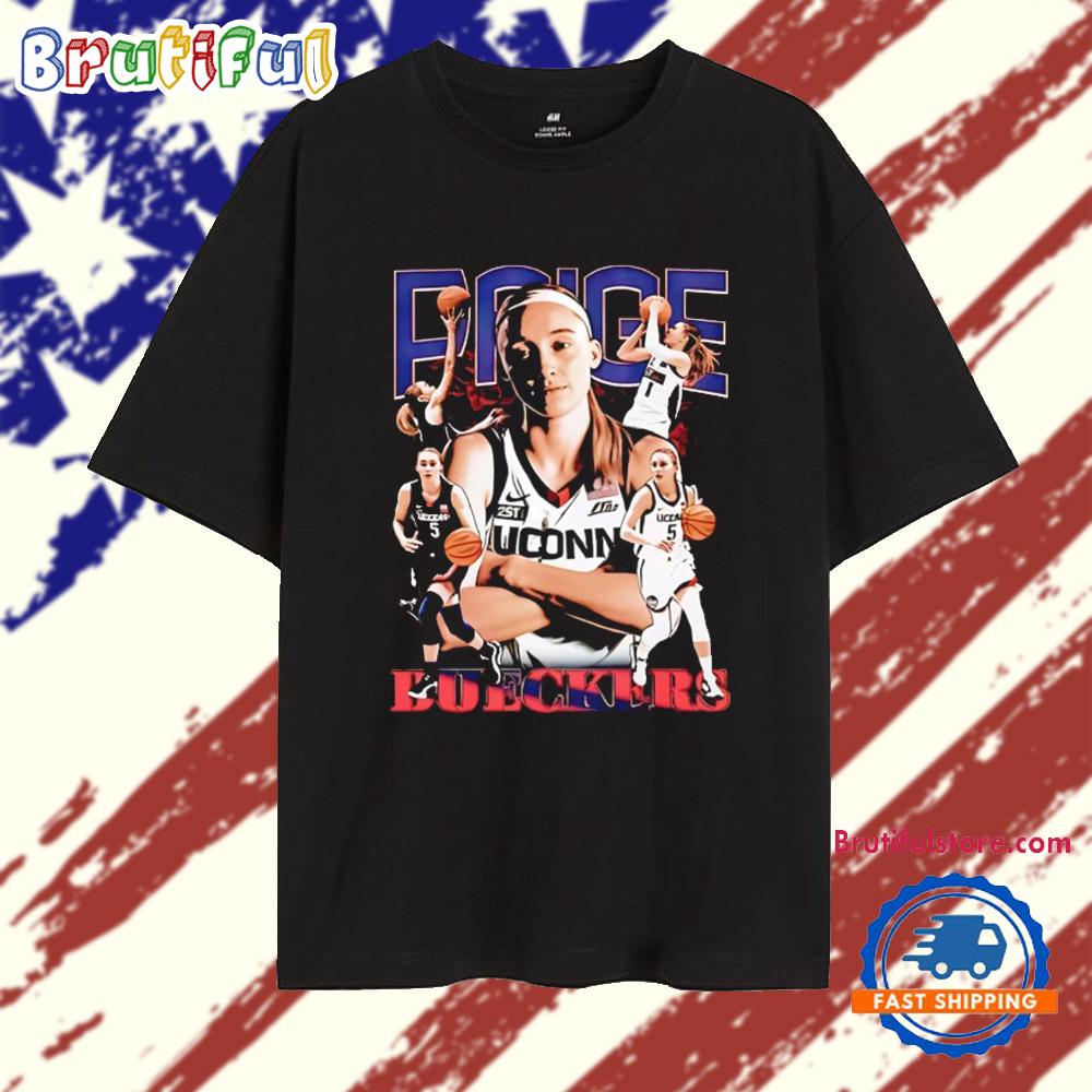 Paige Bueckers UConn Huskies Picture Collage Vintage T Shirt