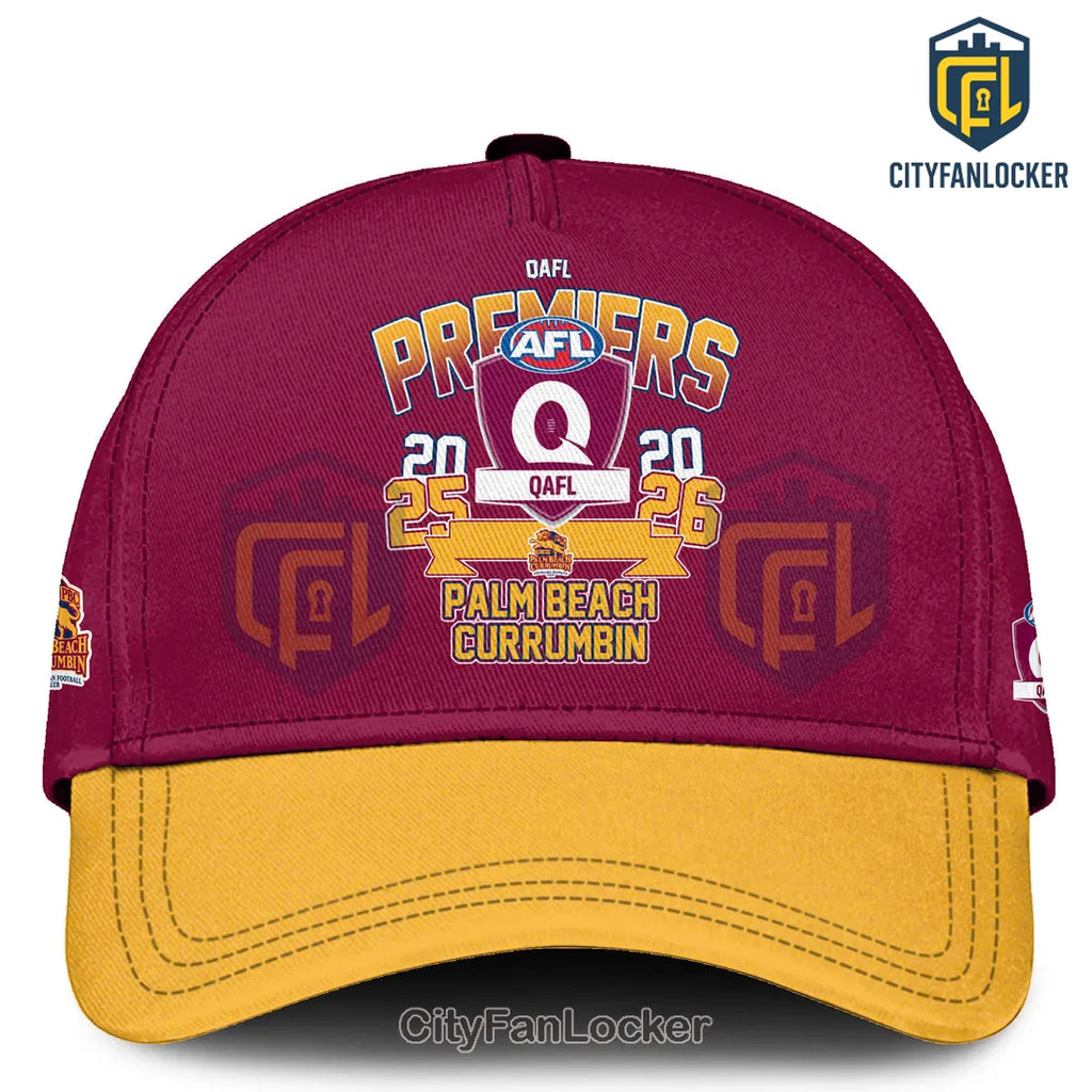 Palm Beach Currumbin 2025 2026 QAFL Premiers Burgundy Shirt