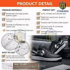 Panthers Nike Air Force 1 Custom Black White Fan Edition Sneakers