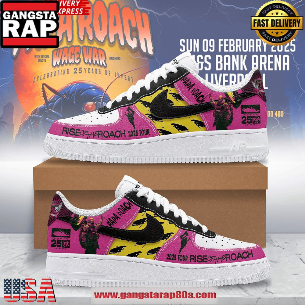 Papa Roach Celebrating 25 Years Air Force 1 Running Sneakers Shoes
