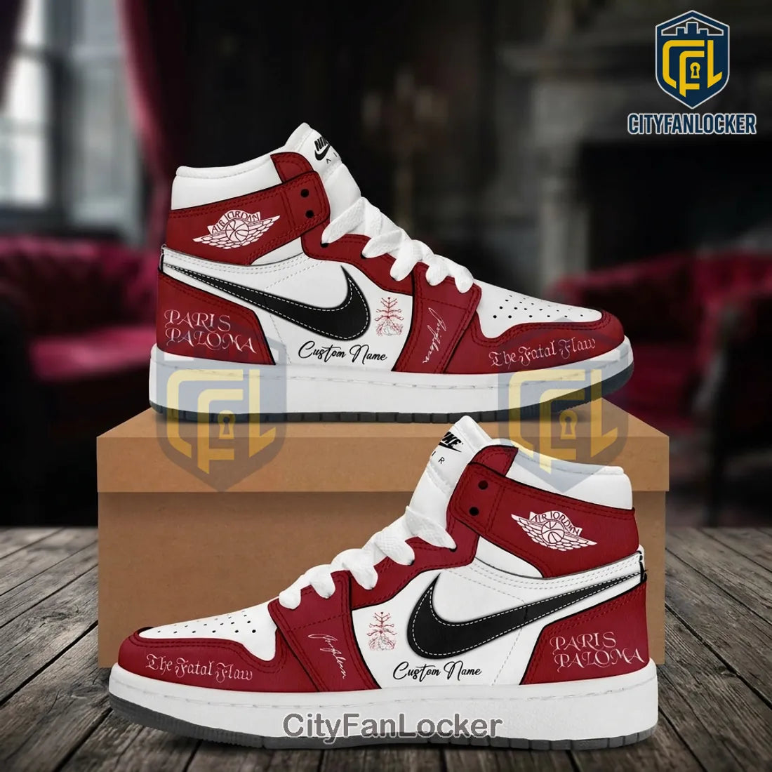 Paris Paloma The Fatal Flaw Custom Air Jordan 1 Sneakers