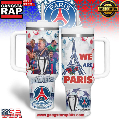 Paris Saint-Germain 2025 Coupe de France Winners Stanley Tumbler Cup 40oz