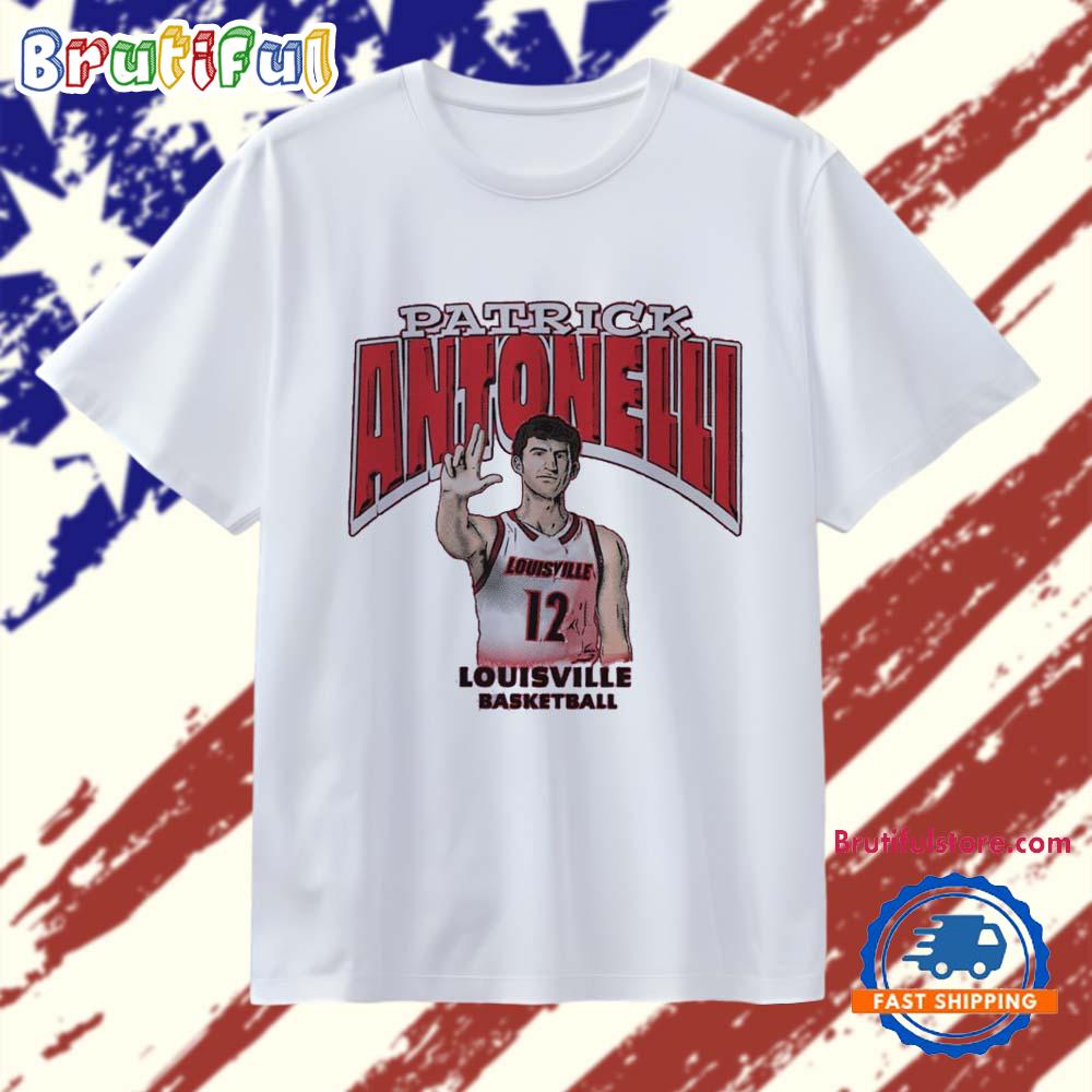 Patrick Antonelli 12 Illustrated Louisville Cardinals T Shirt
