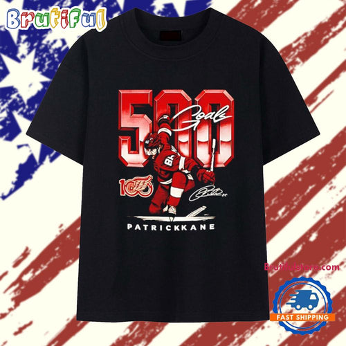Patrick Kane Detroit Red Wings 500 Career Goals signature T Shirt