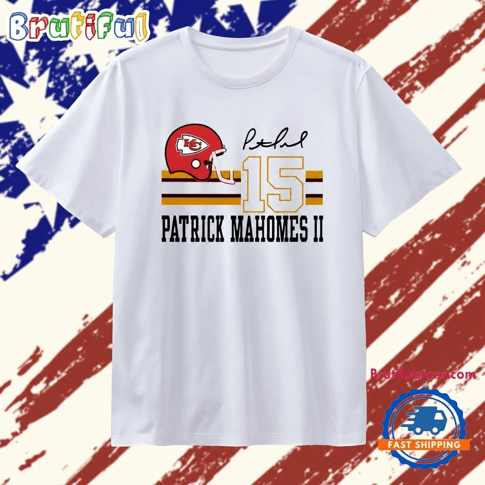Patrick Mahomes II Kansas City Chiefs 15 signature T Shirt