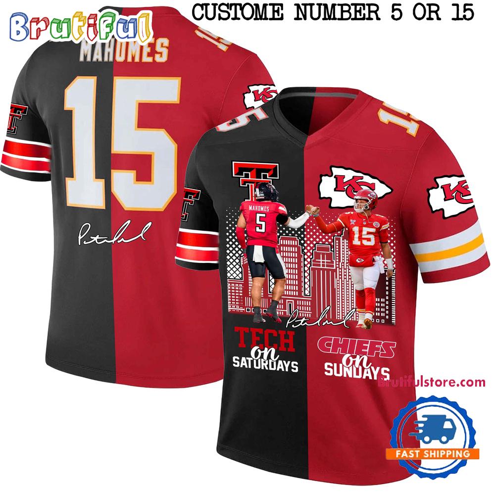 Patrick Mahomes Kansas City Chiefs 2025 Signature Football Jersey