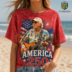 Patriotic Jimmy Buffett America 250 Years of Freedom T-Shirt