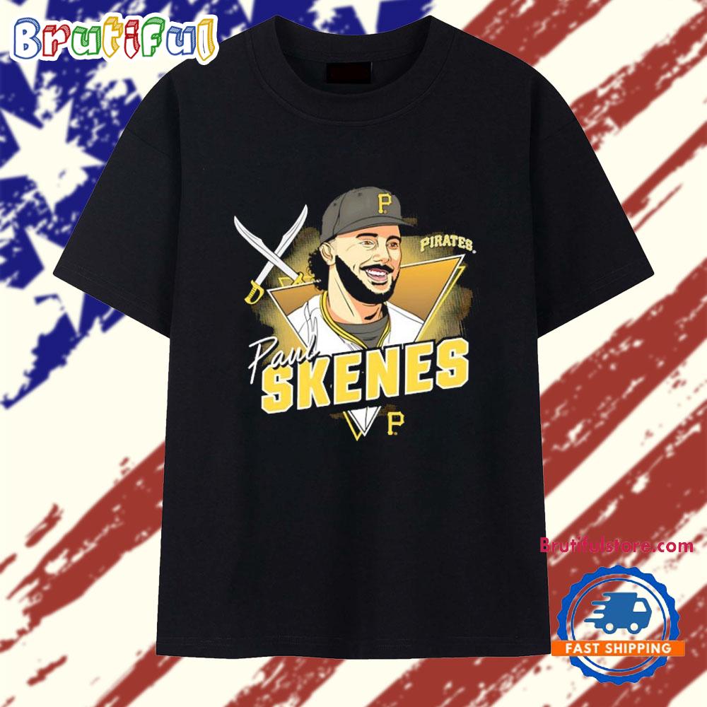 Paul Skenes Pittsburgh Pirates Caricature Triangle T Shirt