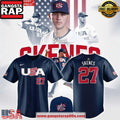 Paul Skenes USA Team World Baseball Classic 2025 Navy Baseball Jersey Shirt