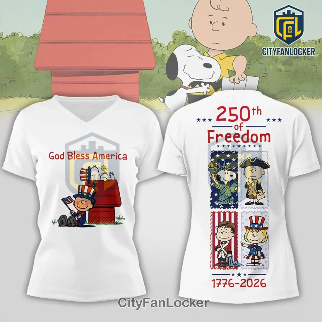 Peanuts 250th Anniversary 1776-2026 Patriotic Freedom Hoodie