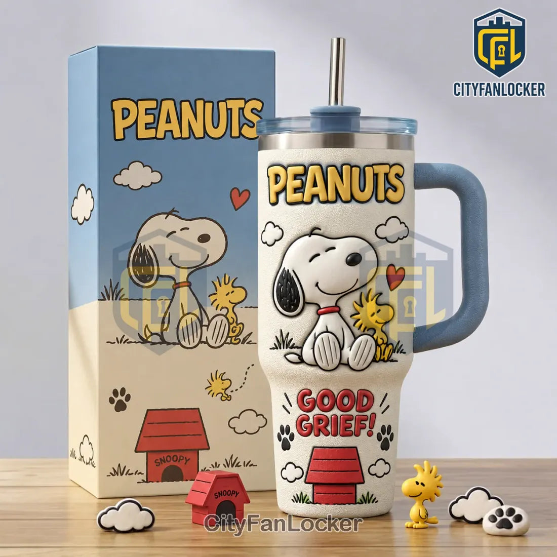 Peanuts Snoopy and Woodstock Stanley Tumbler 40oz