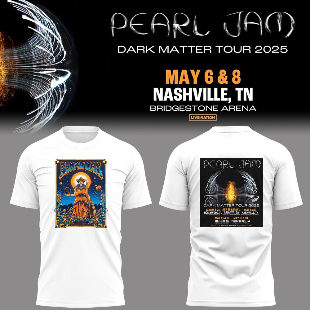 Pearl Jam Dark Matter From Nashville 2025 Hoodie T-Shirt