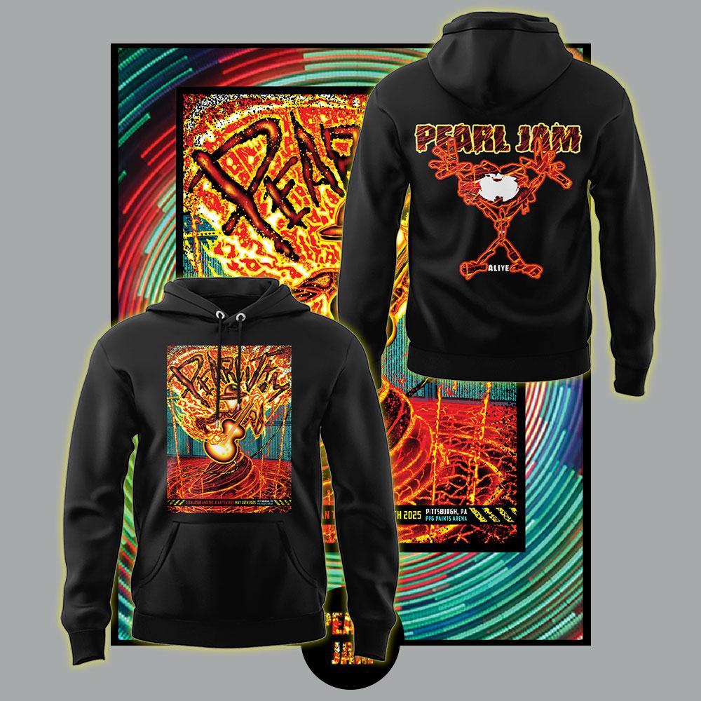 Pearl Jam Dark Matter From Pittsburgh 2025 New Hoodie