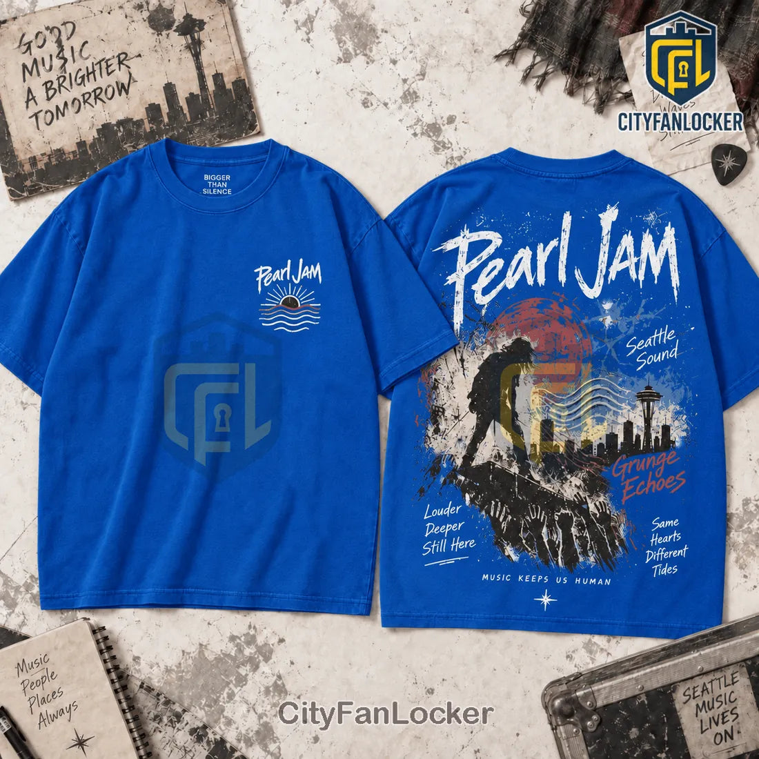 Pearl Jam Seattle Grunge Echoes Cotton Shirt