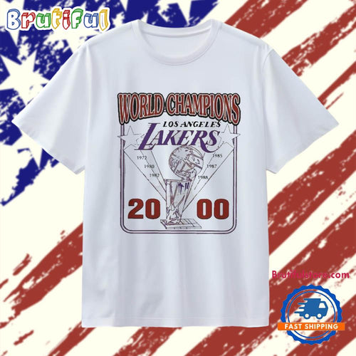 Pedro Pascal World Champions Lakers 2000 T Shirt