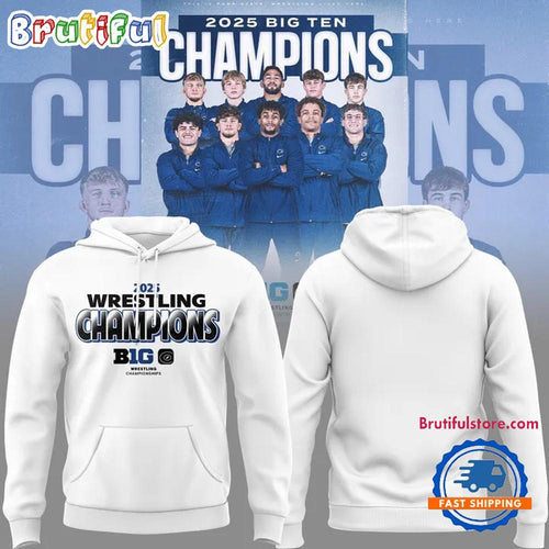 Penn State Nittany Lions 2025 Wrestling Big Ten Champions 3D Shirt