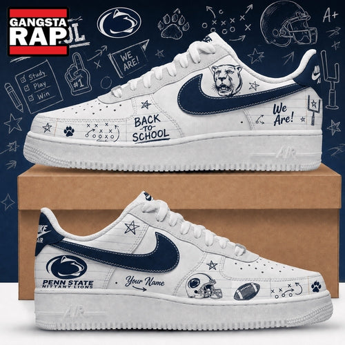 Penn State Nittany Lions 2026 NCAA Football Back To School Air Force 1 Shoes Sneakers