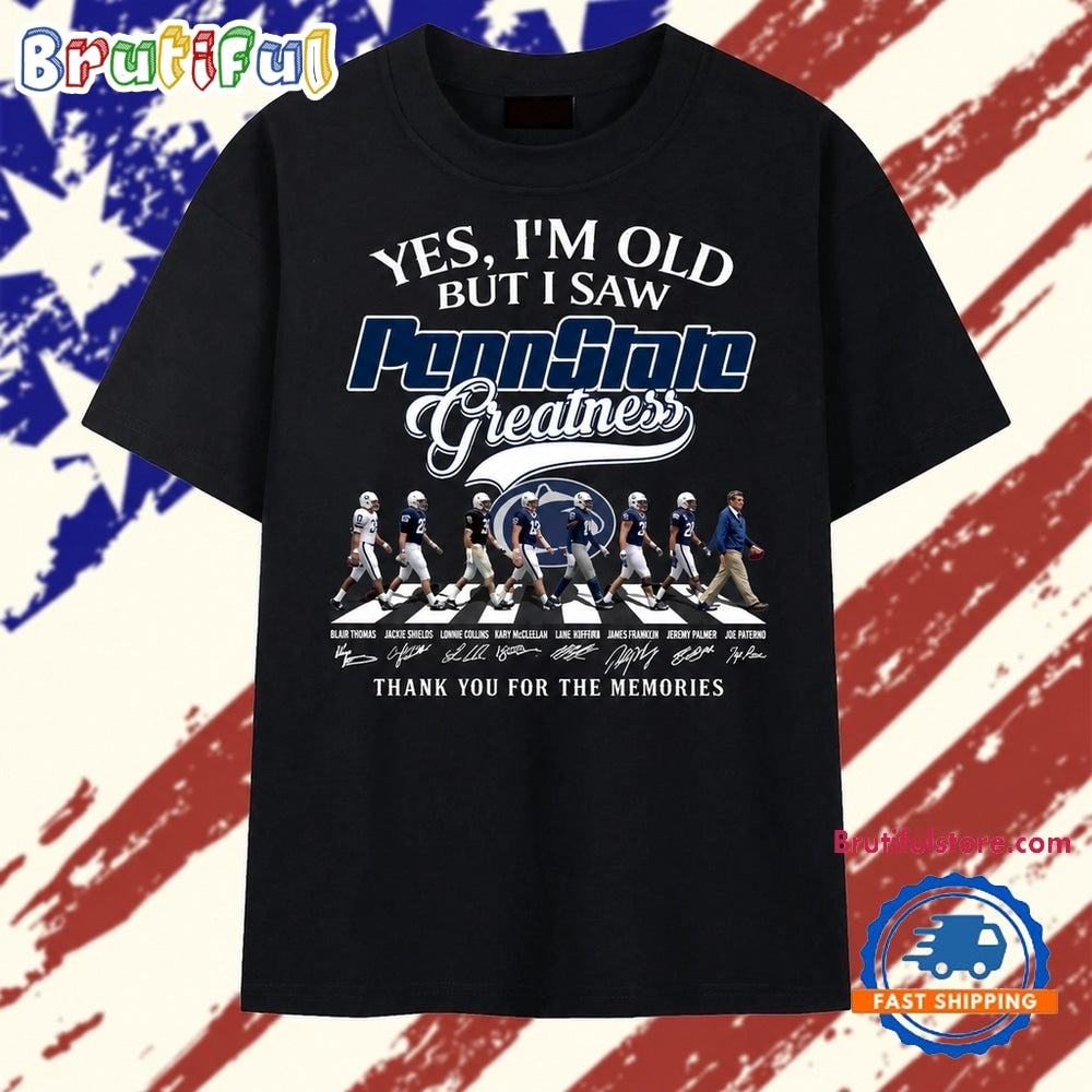 Penn State Nittany Lions Greatness Abbey Road Signatures Football 2026 T Shirt
