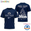 Penn State Nittany Lions Jesus In My Heart All Over Print Shirt