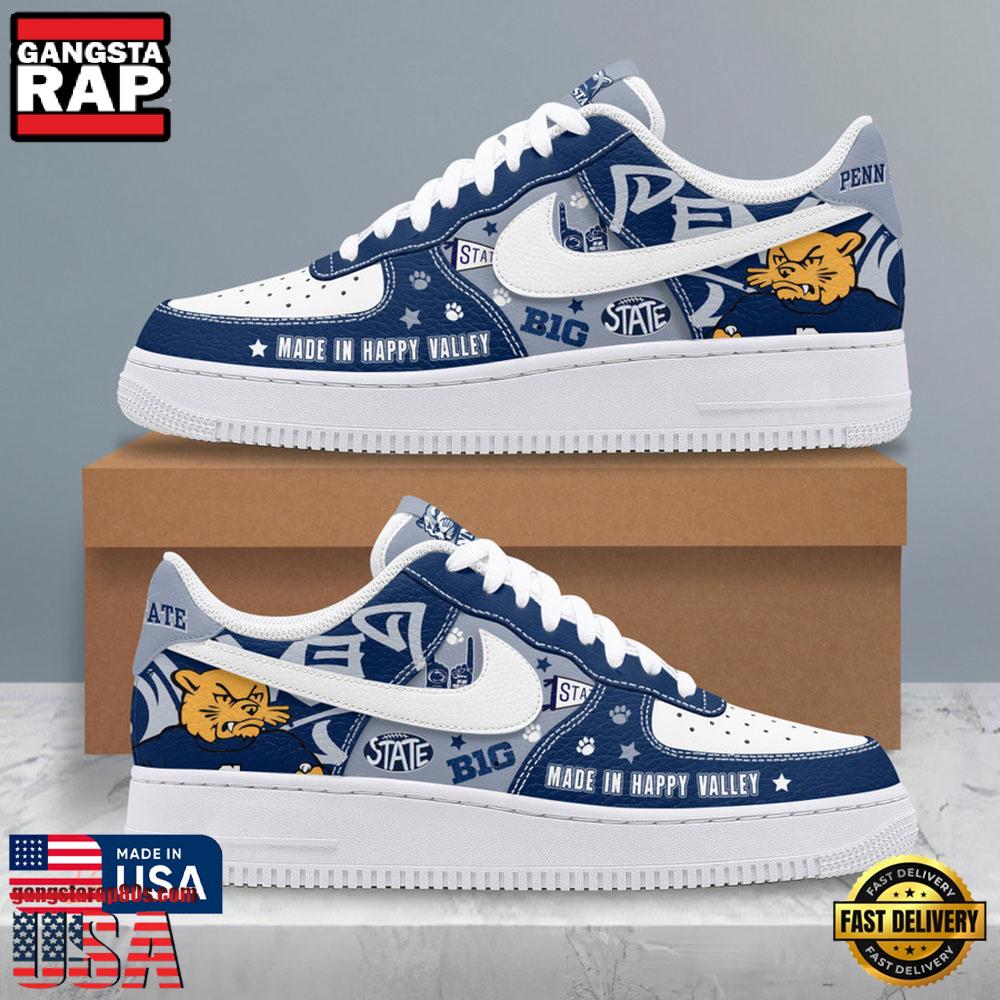 NCAA Penn State Nittany Lions Made In happy Valley Air Force 1 Shoes Running Sneakers