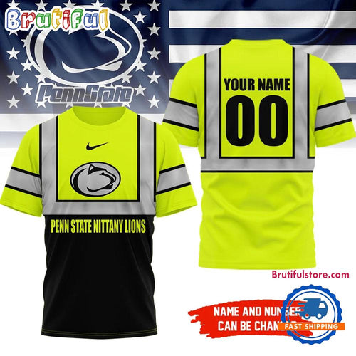 Penn State Nittany Lions NCAA Hi Vis Safety Unisex 3D Shirt