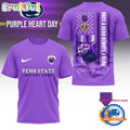 Penn State Nittany Lions NCAA National Purple Heart Day Unisex 3D Shirt