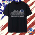 Penn State Nittany Lions Palyer Name 2025 Thank You For The Memories T Shirt