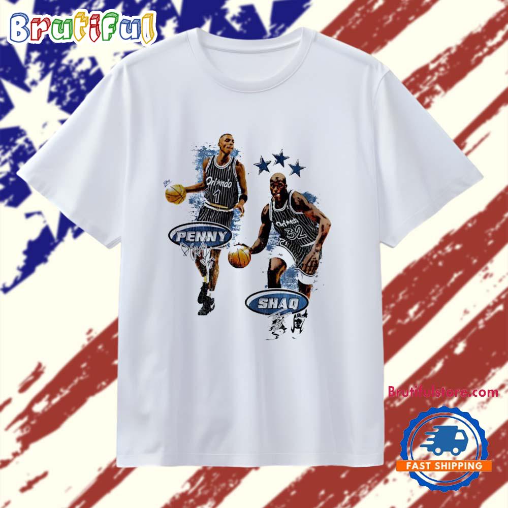 Penny Hardaway and Shaquille O’Neal The Big Diesel Signatures T Shirt