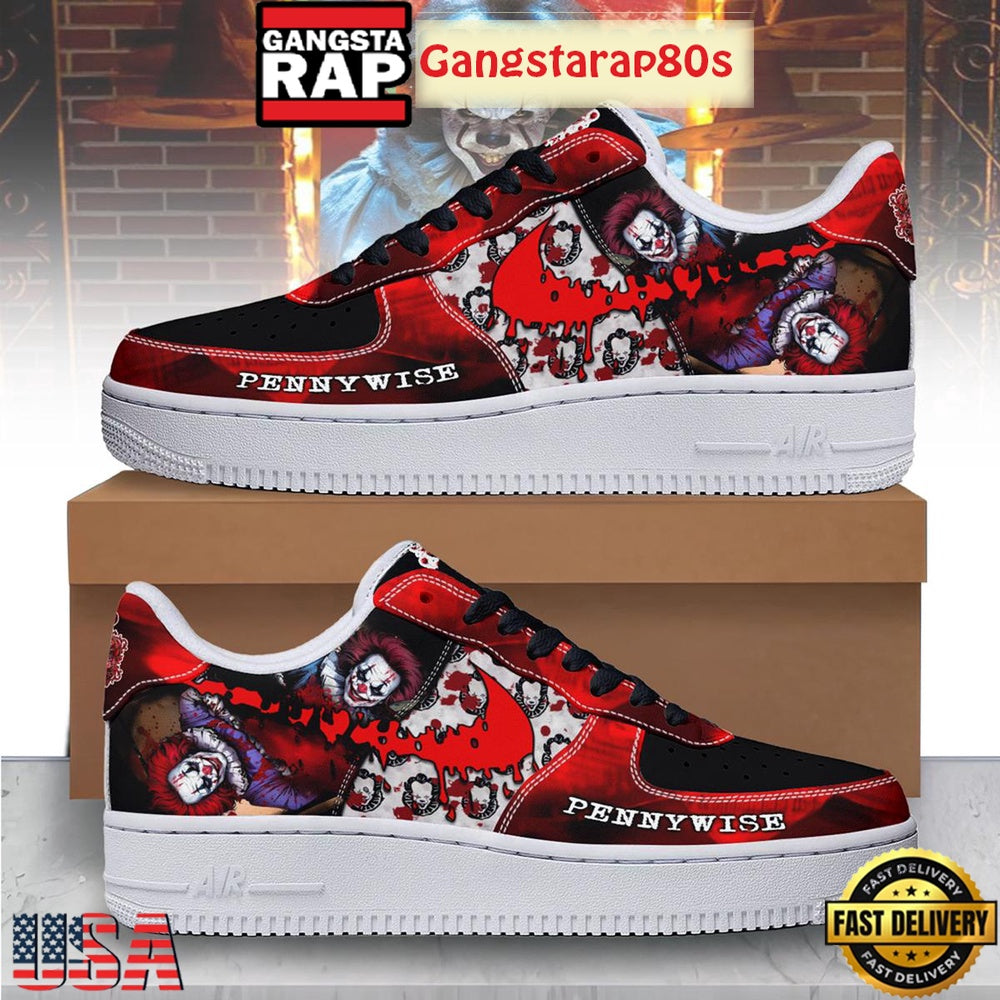 Pennywise Halloween Air Force 1 Shoes Running Sneakers