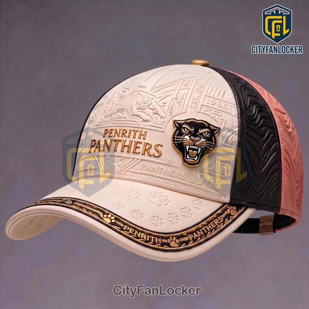 Penrith Panthers 1966 Leather Look Snapback Cap