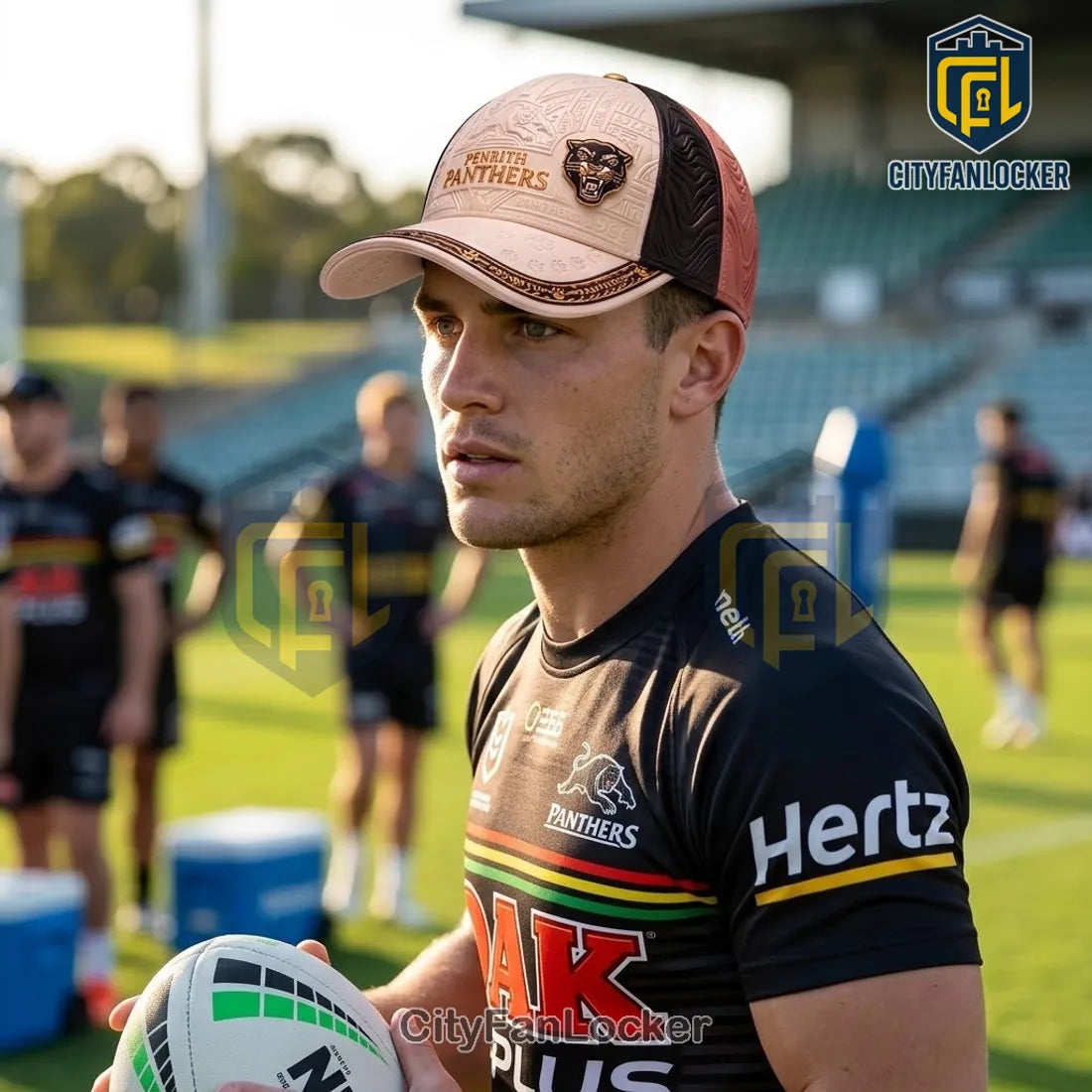 Penrith Panthers 1966 Leather Look Snapback Cap