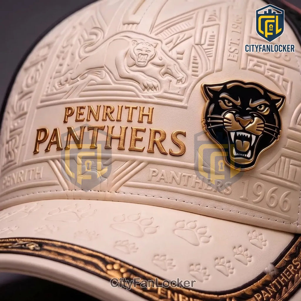 Penrith Panthers 1966 Leather Look Snapback Cap