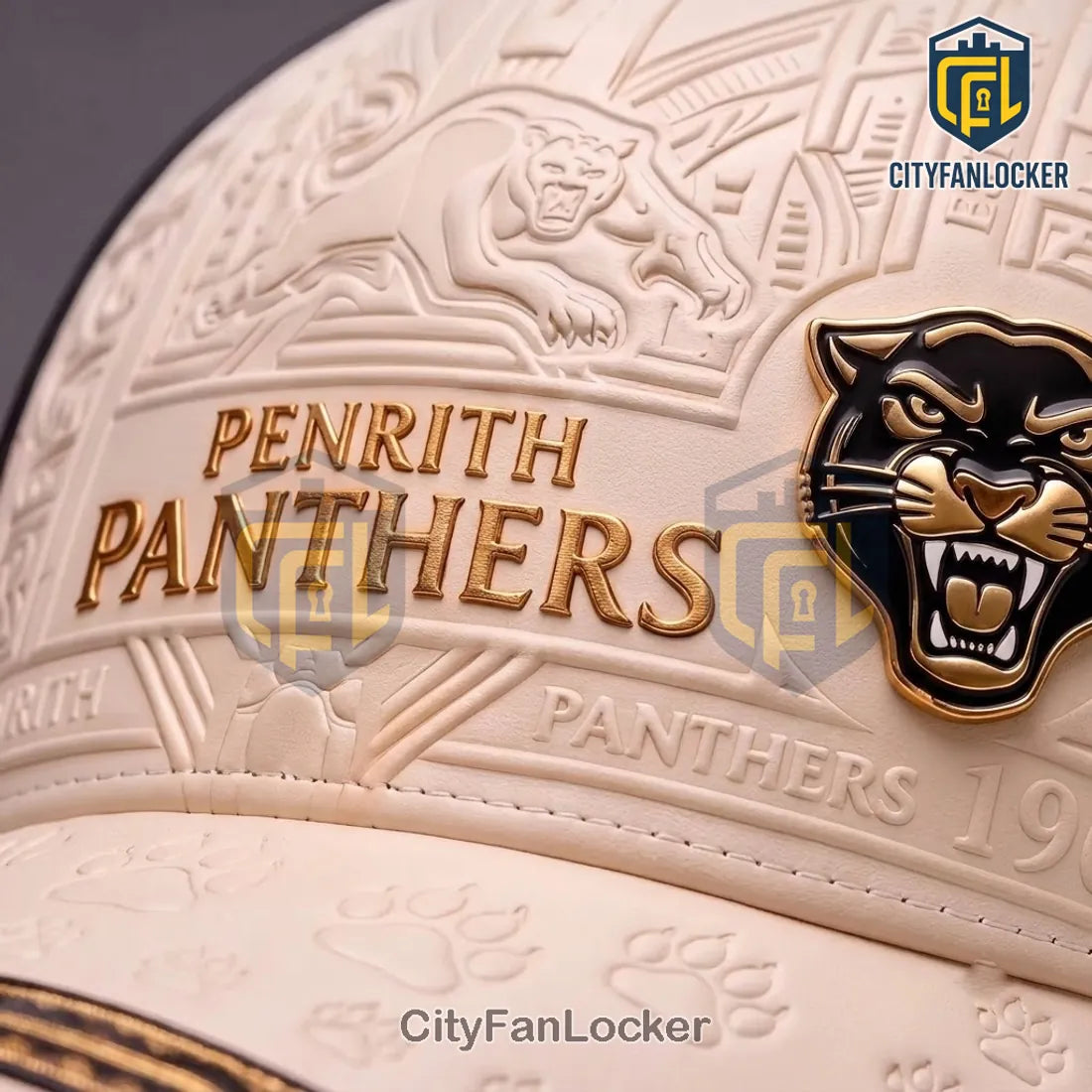 Penrith Panthers 1966 Leather Look Snapback Cap