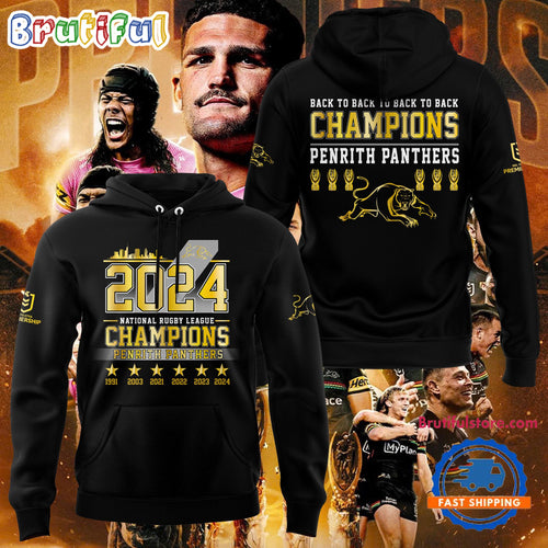 Penrith Panthers National Rugby League Champions 2024 Grand Final Hoodie