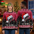 Personalized Atlanta Falcons Santa Hat Custom Name Ugly Christmas Sweater