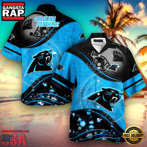 Custom Name Carolina Panthers NFL New Design Hawaiian Shirt
